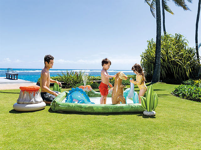 Centrul de joacă Jurassic Adventure Intex, 2.01m x 2.01m x 36cm 