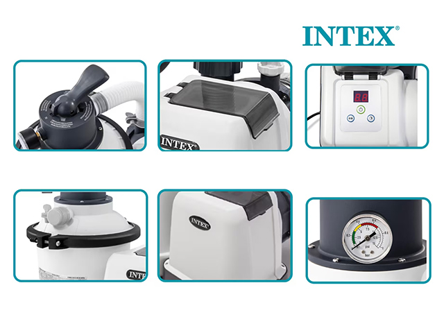 Filtru cu nisip Intex Krystal Clear pentru piscine supraterane - 4.500 l/h