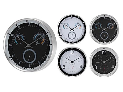 Ceas de perete rotund 30.5cm cu termometru si barometru