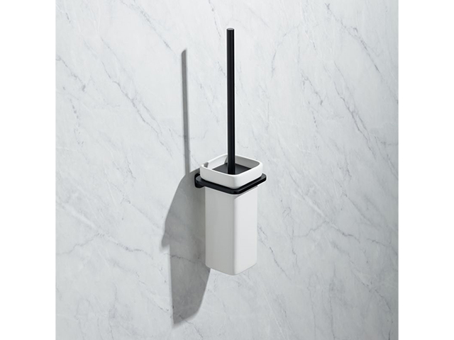 Perie WC cu suport Tatay Onyx 41X7X10.5cm, din ceramică