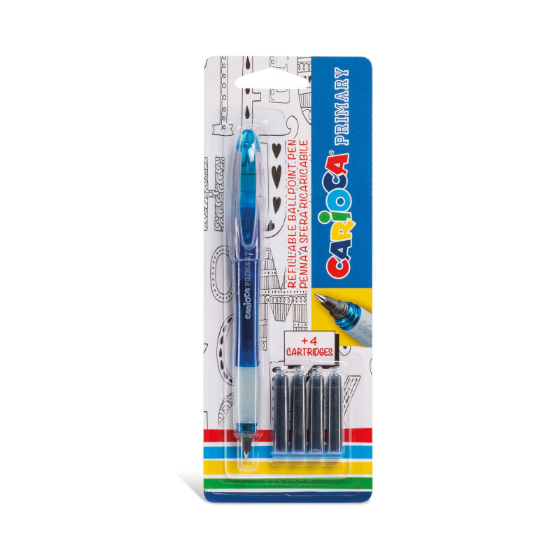 Set: pix cu gel Carioca Primary 1buc+4cartuse