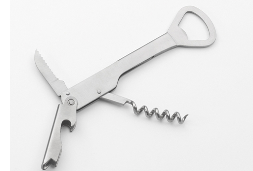 Tirbuson pentru chelneri+deschizator Gadget Lillo, inox