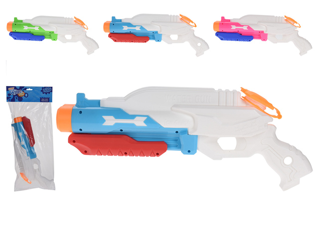 Pistol cu apa 43cm, 3culori, plastic