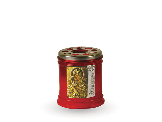 Candela plastic classic 9X7cm 20ore, rosie