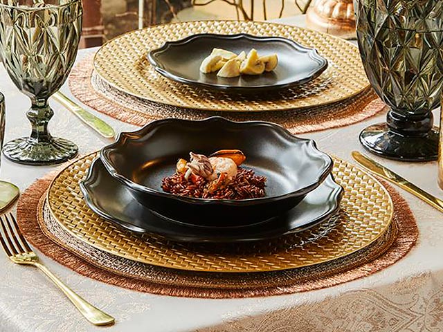 Fata de masa 140X180 cm Tognana Pink Gold, 100% poliester