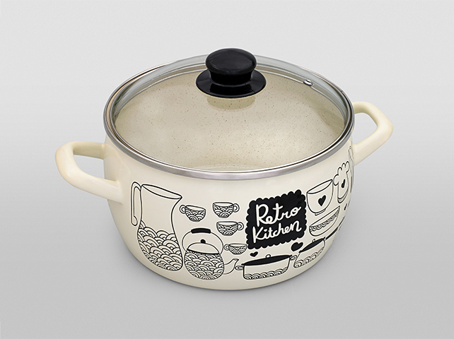 Set cratite emailat Retro 3buc