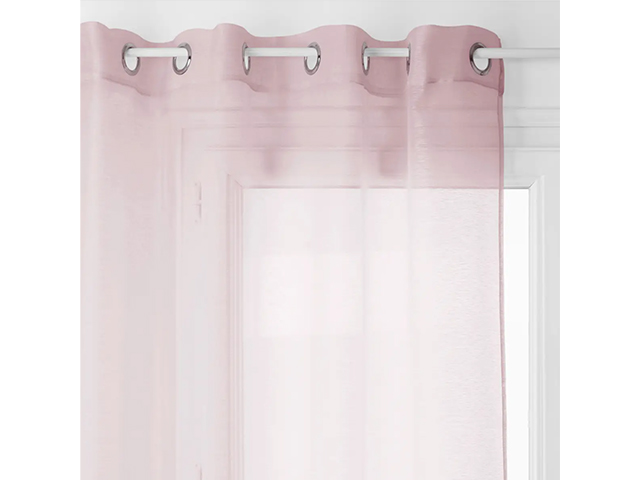 Perdea transparenta 135X240cm Atmosphera Moly, roz, poliester