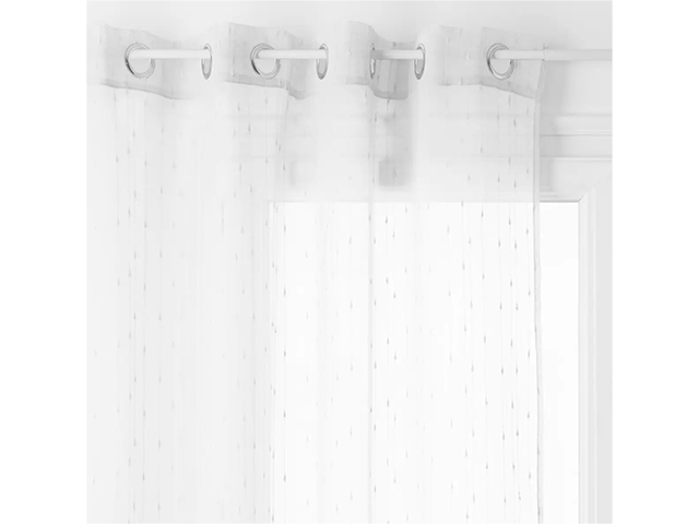 Perdea transparenta 140X240cm Atmosphera Anissa, alba, poliester