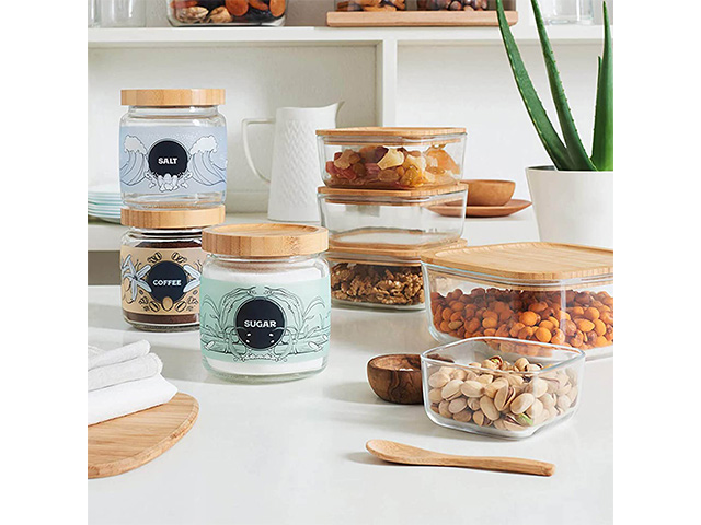 Borcan din sticla Giara Bamboo 0.75 l 