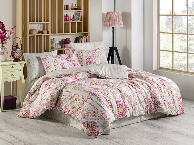 Lenjerie de pat 2 persoane NH Ranforce Alessa, policoton