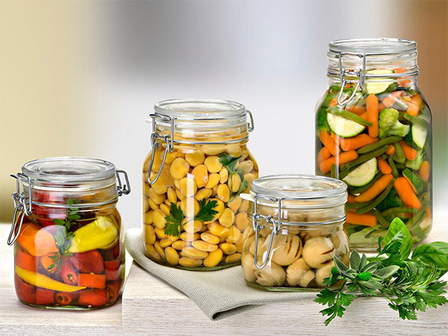 Borcan pentru pastrare/conservare Fido 3l, cu capac clema