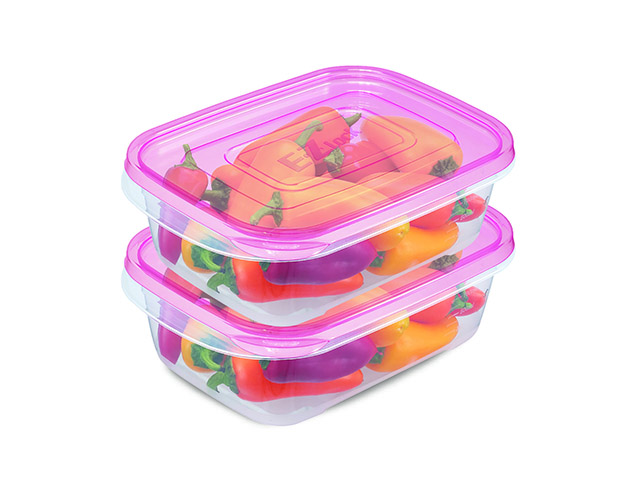 Set containere alimentare EZ Lock 2buc, 0.9l, 31X14X6cm