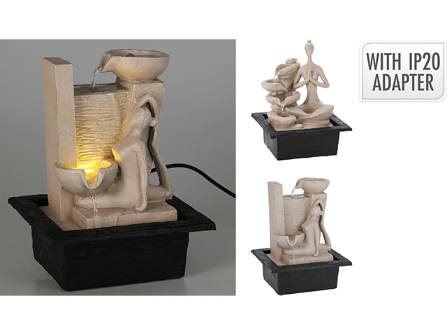 Havuz decorativ LED Yoga 21X18X28 cm, poliresina