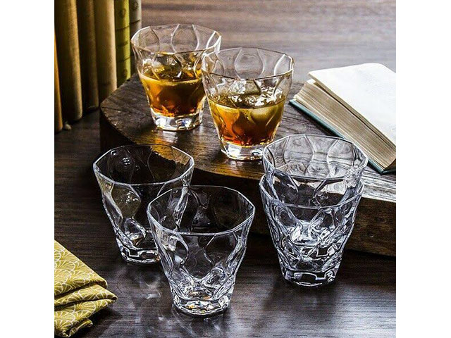 Set 6 pahare tip Tumbler Riflessi 220ml, cristal