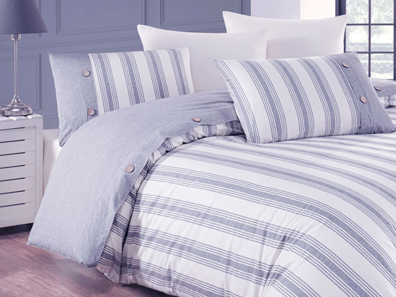 Lenjerie de pat Euro 2 NH Asya Blue, in