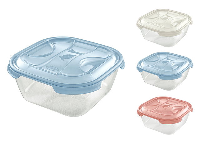 Container alimentar patrata Nuvola 1l, 15.8X15.8X7.4cm