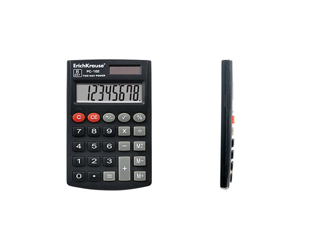Calculator 8-Digit ErichKrause PC-102 Classic, negru