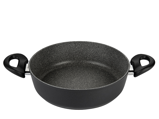 Tigaie adinca cu 2 manere Ballarini Volterra Granitium 24cm