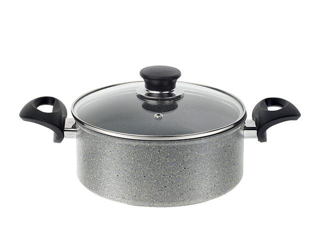 Cratita cu capac Ballarini Ferrara Granitium 16cm, 1.3l, inductie