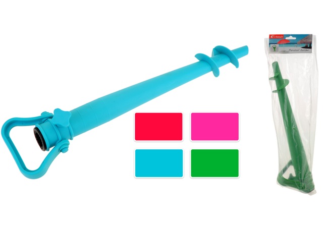 Suport-fixator pentru umbrele de plaja