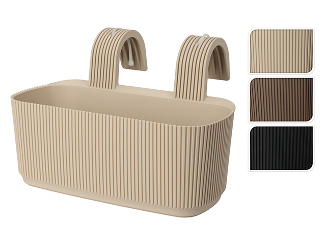 Ghiveci suspendabil pentru balustrada 21X29X19 cm, polipropilen