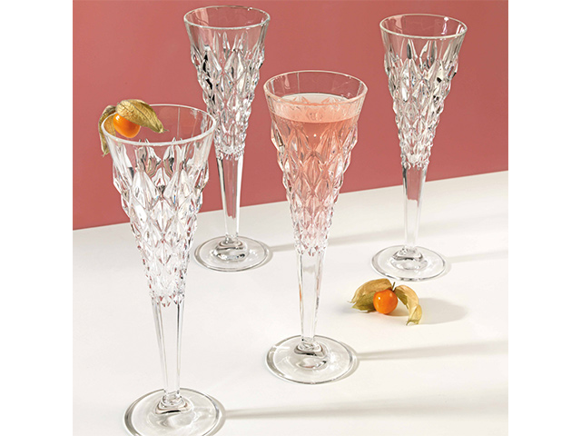 Set 6 pahare pentru șampanie Enigma, 210 ml