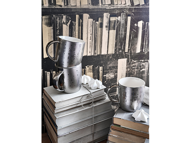 Cana 370mlTognana Natale All Silver, 2 modele, portelan 