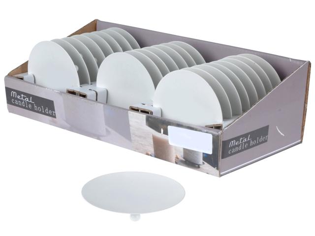 Suport-farfurie pentru luminari cu picioruse D8.5cm, metal