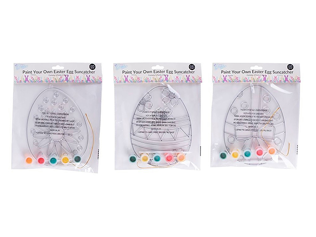 Set creativ pentru colorat (ou + pensula + vopsele)