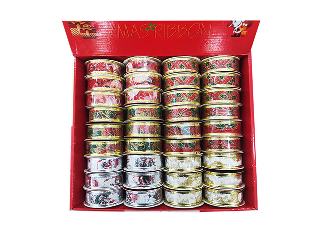 Panglica decorativa 2.5cmX2.7m, cu desen, 6 culori