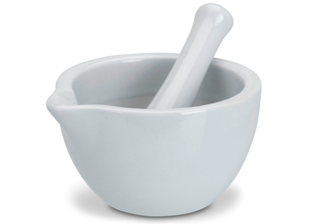 Mojar cu pistil EH 220ml 10X6cm, portelan, alb