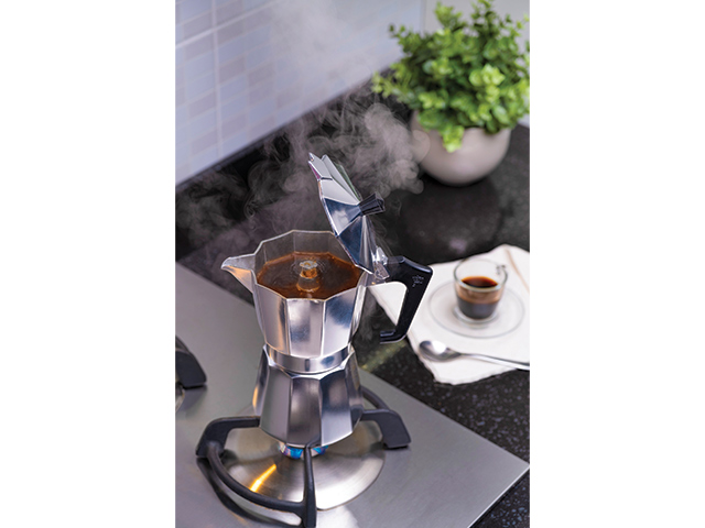 Ibric de cafea pentru 2 cani Ghidini Pezzetti, din aluminiu