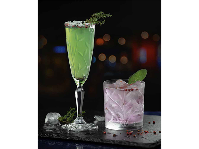 Set 6 pahare tip Tumbler Laurus 330ml, cristal