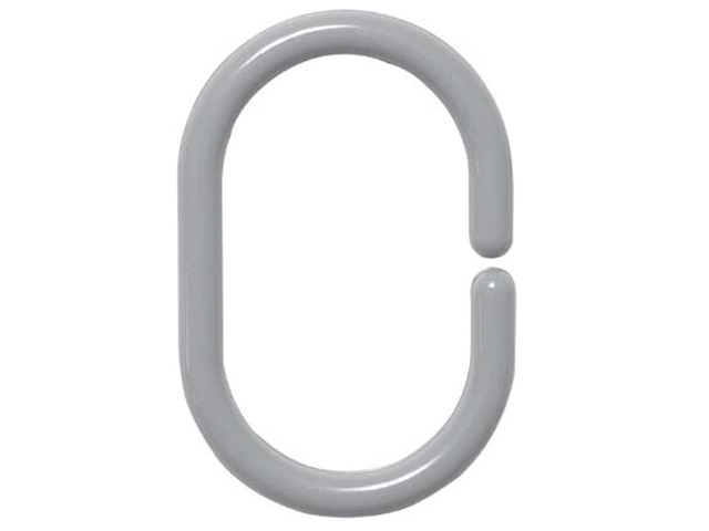 Inele pentru perdea Tendance 12 buc 6X4cm, gri, PP