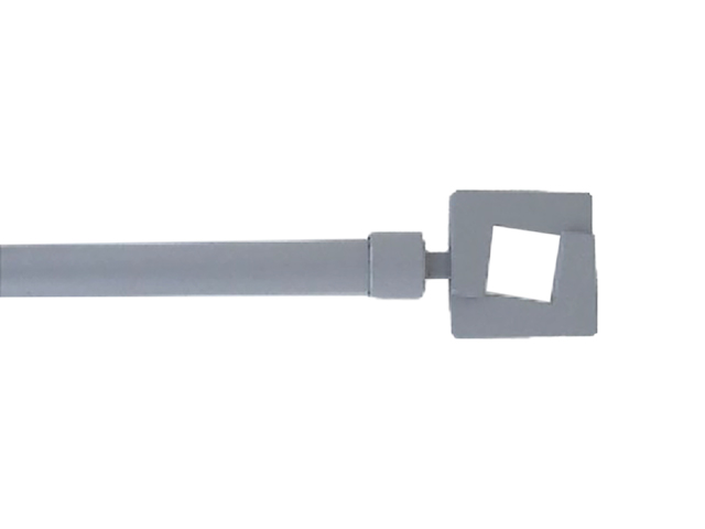 Tija glisanta pentru perdea 210-380cm D16/19mm Luance, argintie/lemn