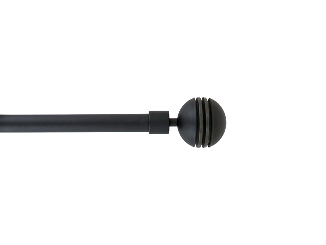 Tija glisanta pentru perdea 210-380cm D16/19mm Luance, negru/zenit