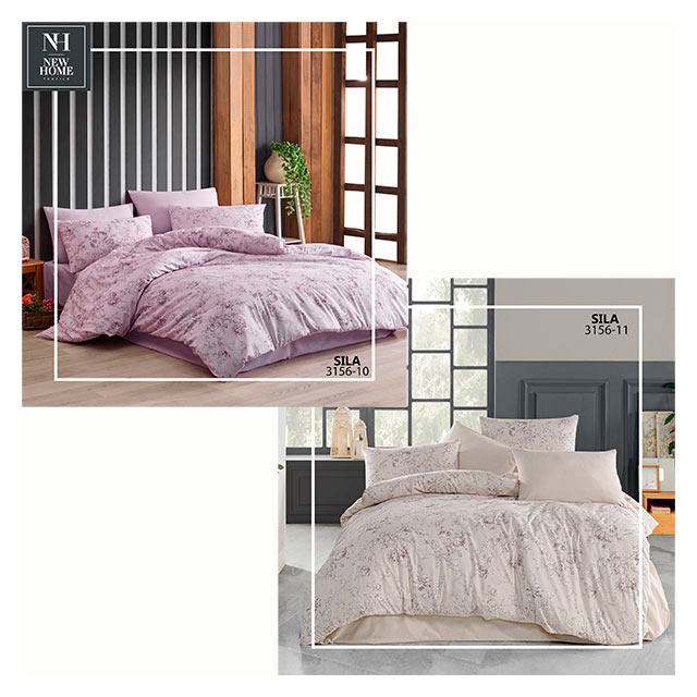 Lenjerie de pat 2pers NH Ranforce Sila, policoton