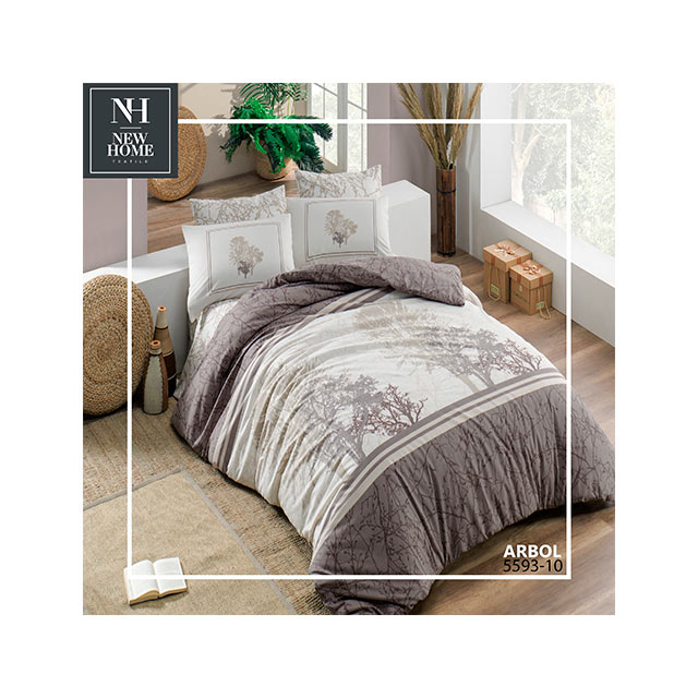 Lenjerie de pat 2pers NH Ranforce Arbol, policoton