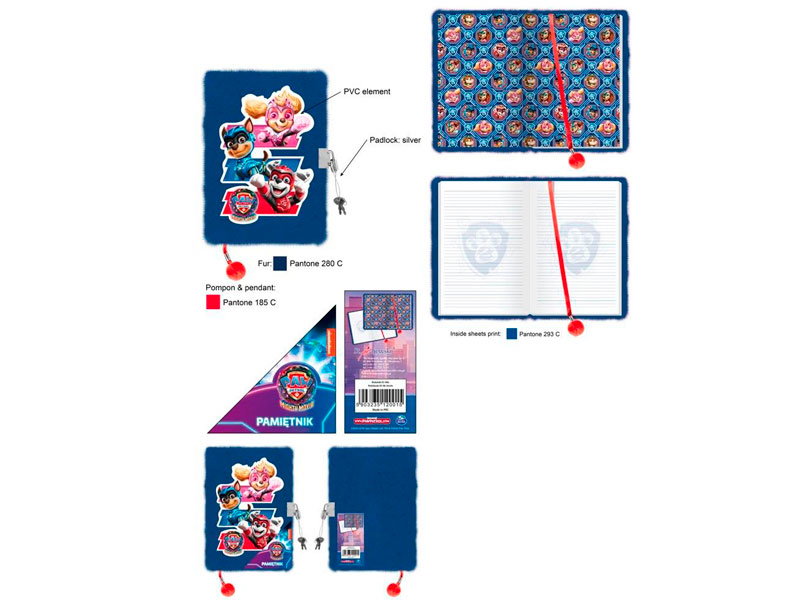 Agenda in husa de blana cu cod A5 96foi Patrol