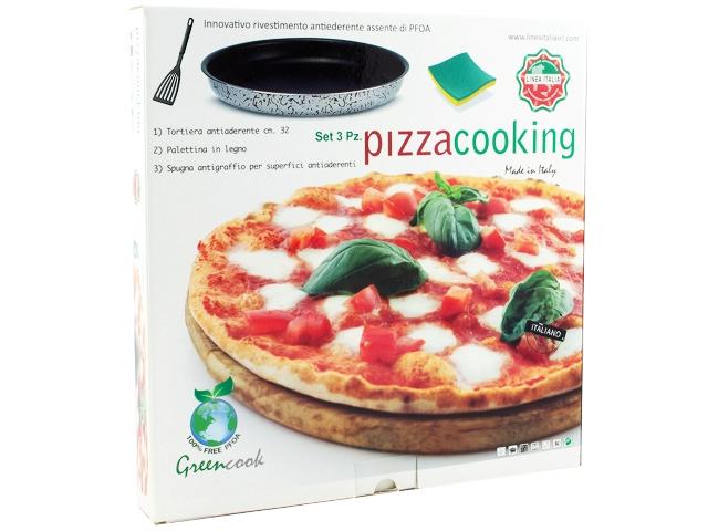 Forma pentru copt pizza 32cm, lopatica, bureta