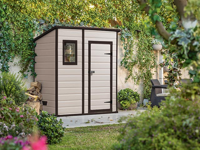 Casuta de gradina Manor Pent 6X4 183.5X111X200.5 cm, bej