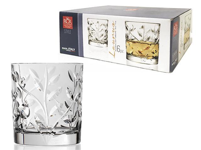 Set 6 pahare tip Tumbler Laurus 330ml, cristal