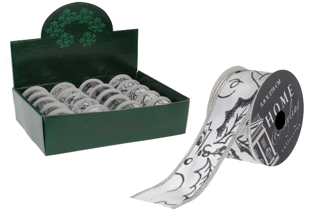 Panglica decorativa 3.8cmX2.7m, albastra