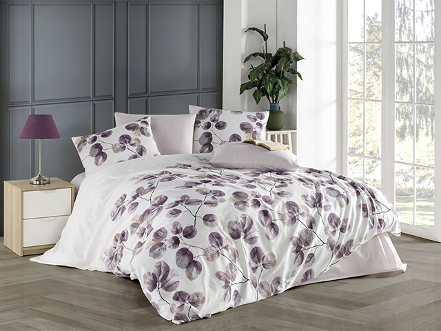 Lenjerie de pat pentru 2 persoane NH Ranforce Premium Hena 8262-02, policoton