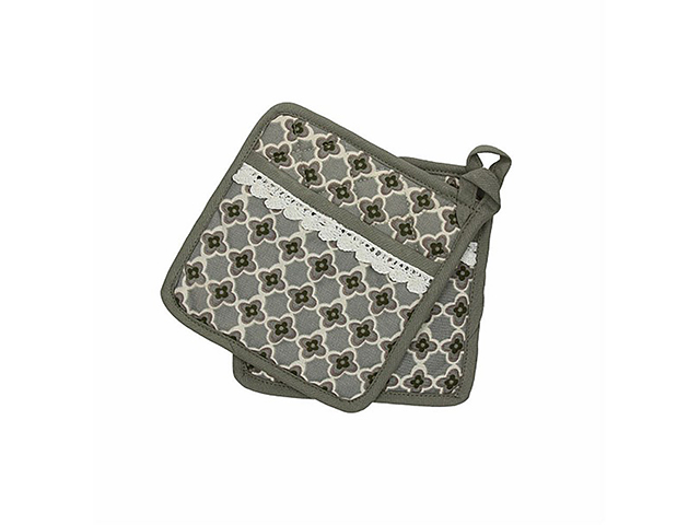 Set suporturi termo AF Ortigia Grigio 2buc, 18X18cm, 100% cotton