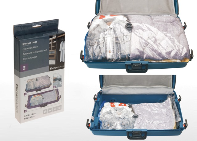 Saci de vidat haine Storage 2buc (74X130cm, 50X86cm)