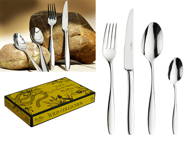 Set de tacimuri Pinti Lion 24buc, inox