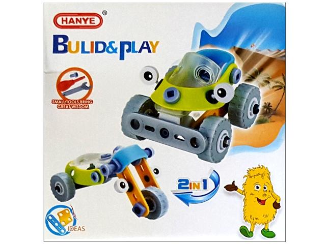 Constructor Hanye 2in1 masina-motocicleta 15X15X8cm