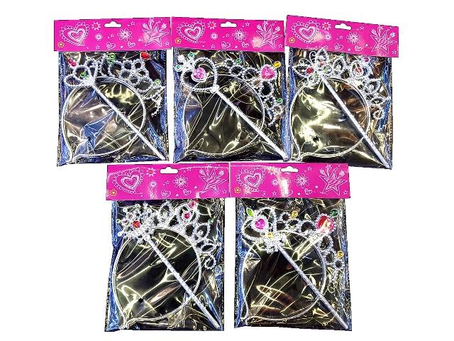 Set Princess coroana, bagheta magica