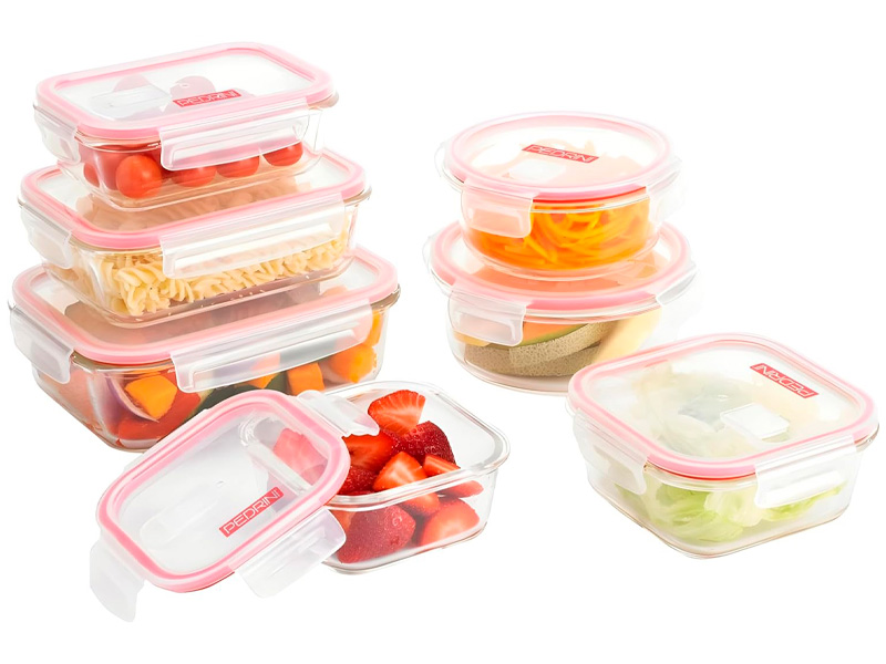 Recipient hermetic din sticla 1.5 л, 23X17X7.5 cm